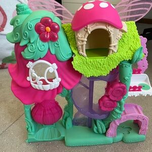 Fairy Garden Playhouse Kids Toy - Pink & Teal